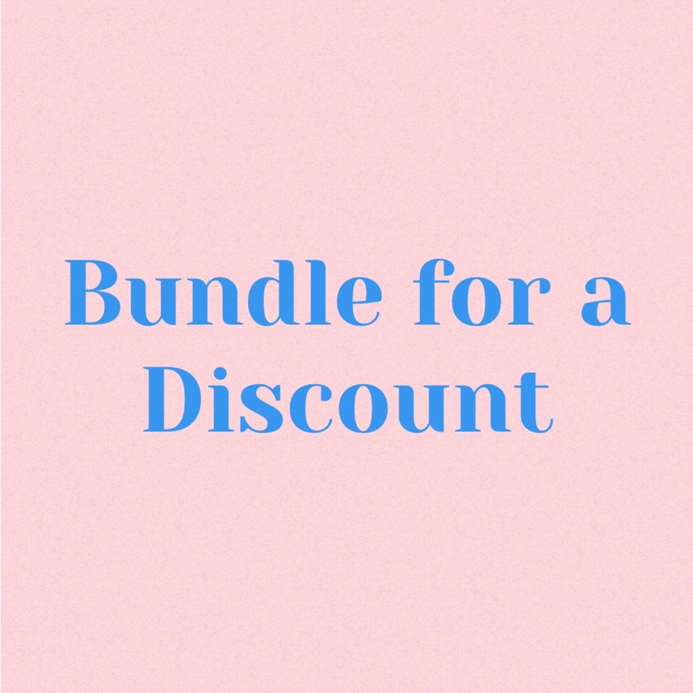 Bundle for a discount!